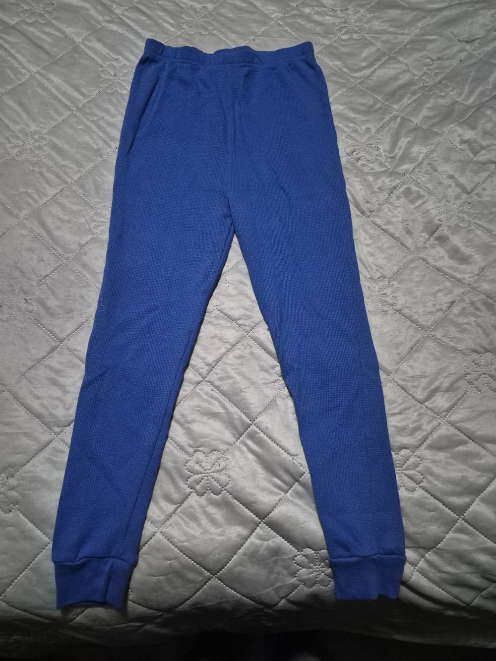 Kids Blue Thermal Lounge Pants - Casual Comfort